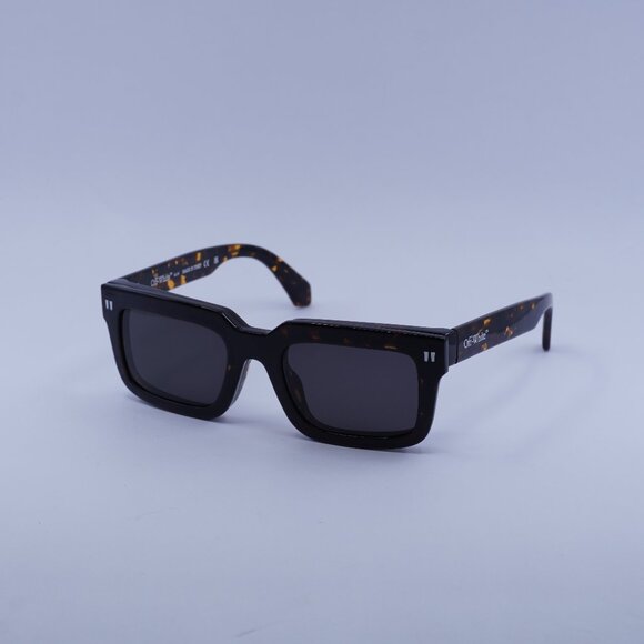 Off-White OERI130 CLIP ON2 6007 Sunglasses Havana Rectangle Frame - Picture 1 of 10